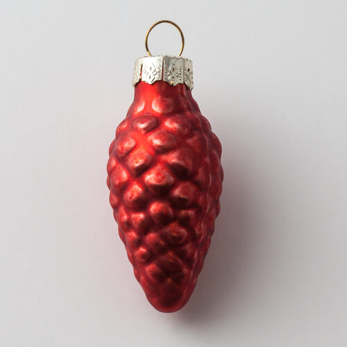 Red Pinecone Ornament