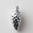 Silver Pinecone Ornament
