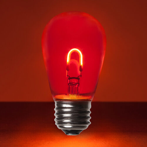 S14 120V Red LED Replacement Bulbs Wintergreen Corporation