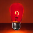 S14 Transparent Glass Red FlexFilament LED Bulbs 