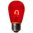 S14 Transparent Glass Red FlexFilament LED Bulbs 