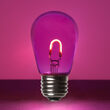 S14 Transparent Glass Purple FlexFilament LED Bulbs 