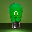 S14 Transparent Glass Green FlexFilament LED Bulbs 