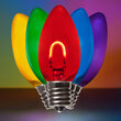 C9 Transparent Glass Multicolor FlexFilament TM LED Bulbs 