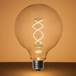 G125 Transparent Glass Warm White FlexFilament Globe Light LED Edison Bulbs 