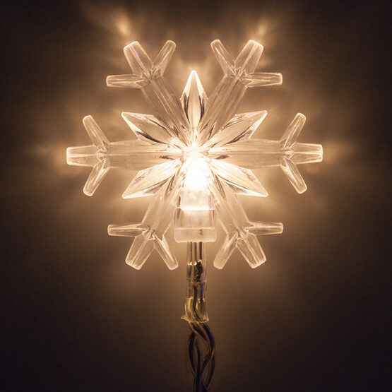 Warm White Battery Operated Snowflake LED Lights - Wintergreen Corporation