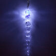 Blue-Cool White Battery Operated Icicle LED Twinkle Lights