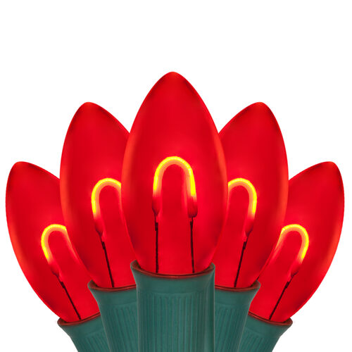 FlexFilament Christmas Lights C9 Red Commercial LED Christmas Lights