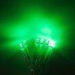 Aurora Superstar TM Light String, 12 Green LED Mini Lights, Clear Wire