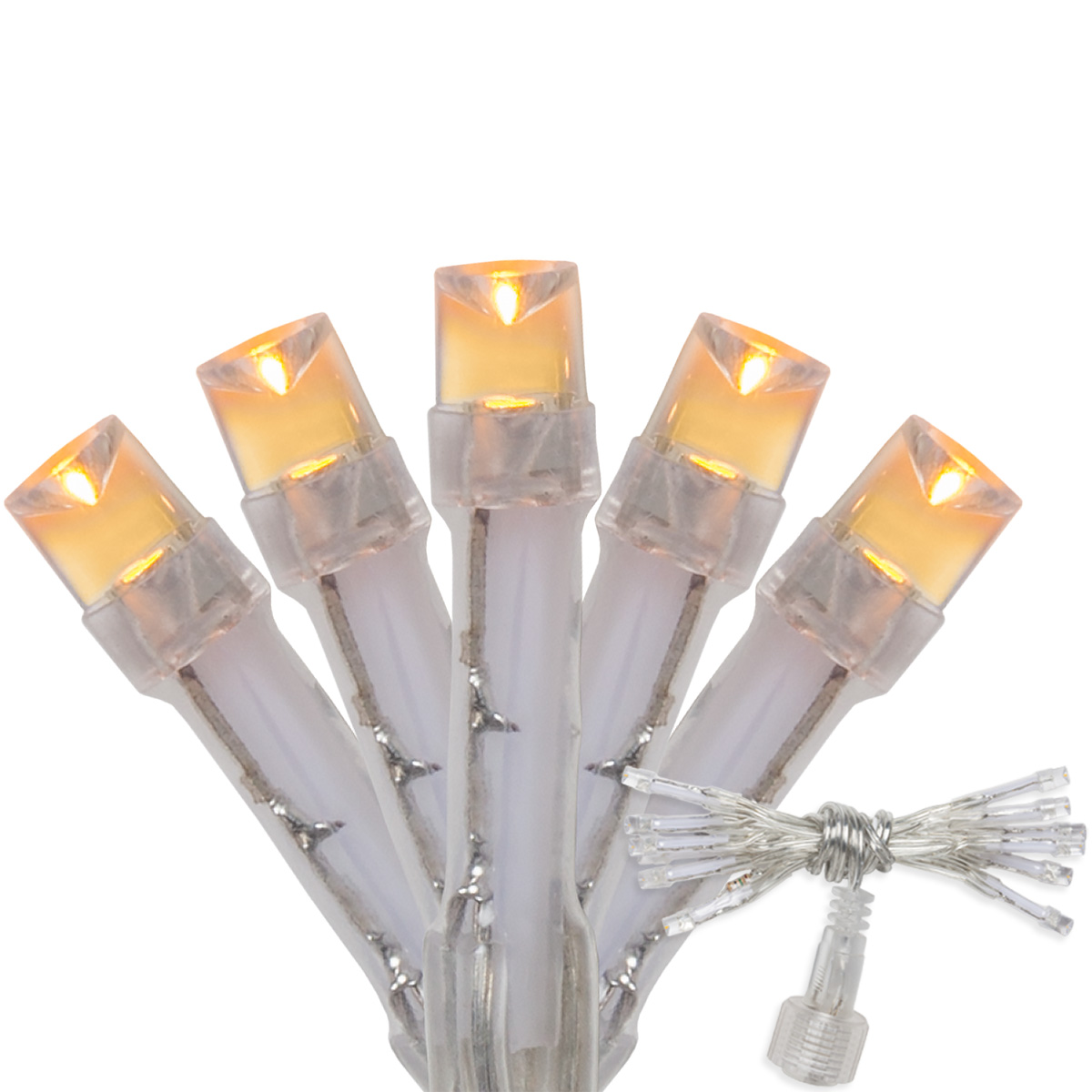 Aurora Superstar TM Light String 12 Gold LED Mini Lights Clear