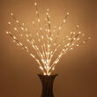 30" White Lighted Branch, Warm White LED