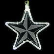10" Clear Star Light with Etched Pinwheel Design 