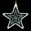 10" Clear Star Light with Etched Star Design 