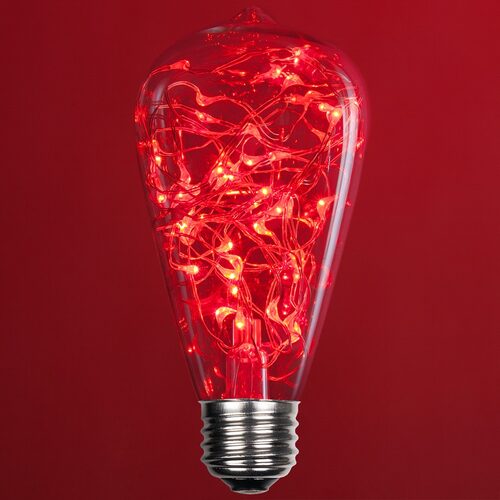 ST64 Red LEDimagine TM Fairy Light Bulbs