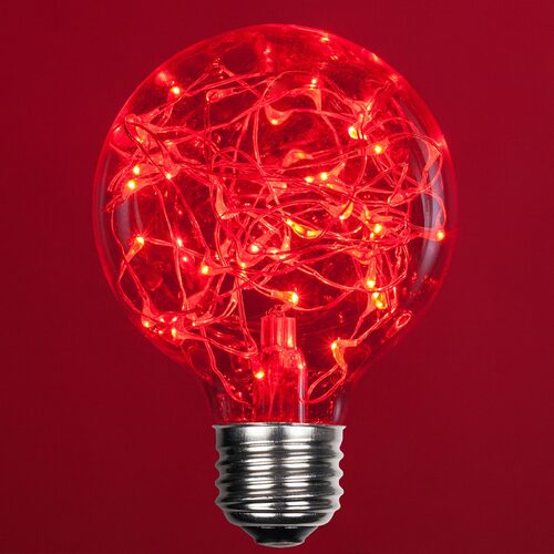 G80 Red LEDimagine TM Fairy Light Bulbs