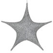 Silver Polymesh Unlit Fold Flat Commercial Star