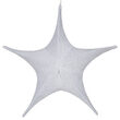 White Polymesh Unlit Fold Flat Commercial Star