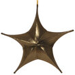 Gold Metallic Unlit Fold Flat Commercial Star