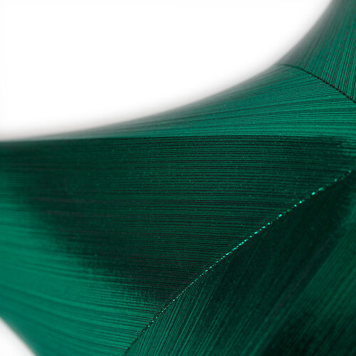 Green Metallic Unlit Fold Flat Commercial Star