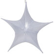 White Metallic Unlit Fold Flat Commercial Star