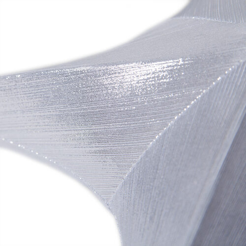 White Metallic Unlit Fold Flat Commercial Star