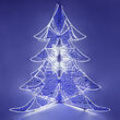 9' Blue and White LED Ice Crystal Tree