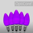 C7 Opaque Purple OptiCore LED Bulbs