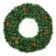 24" Winchester Fir Prelit Wreath, 50 Clear Mini Lights