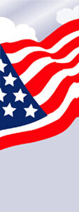American Flag Light Pole Banner