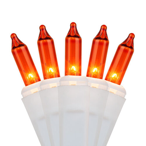 50 Amber Orange Mini Lights White Wire 4 Ing Wintergreen 50 Amber Orange Mini Lights White Wire 4 Ing