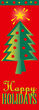 Happy Holidays Tree Light Pole Banner