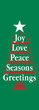 Joy, Love, Peace Light Pole Banner
