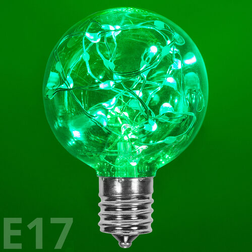 G50 Green LEDimagine TM Fairy Light Bulbs, E17 - Intermediate Base