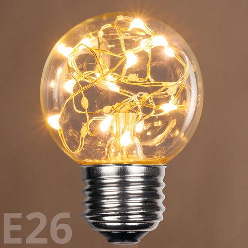 G50 Warm White LEDimagine TM Fairy Light Bulbs, E26 - Medium Base