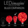 ST64 Red LEDimagine TM Fairy Light Bulbs