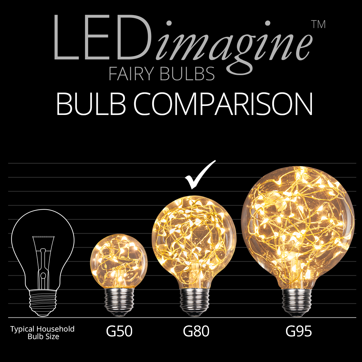 G80 120V Warm White LED Replacement Bulbs - Wintergreen Corporation