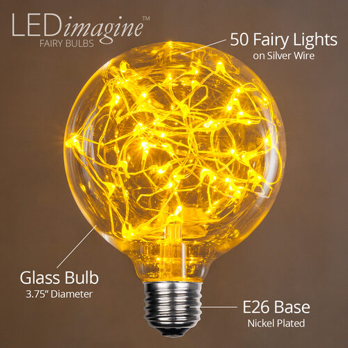 G95 Gold LEDimagine TM Fairy Light Bulbs