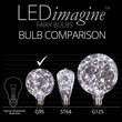 G95 Cool White LEDimagine TM Fairy Light Bulbs