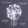 G50 Cool White LEDimagine TM Fairy Light Bulbs, E17 - Intermediate Base