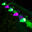 C7 Green / Purple Smooth OptiCore Commercial LED Halloween Lights, 50 Lights, 50'