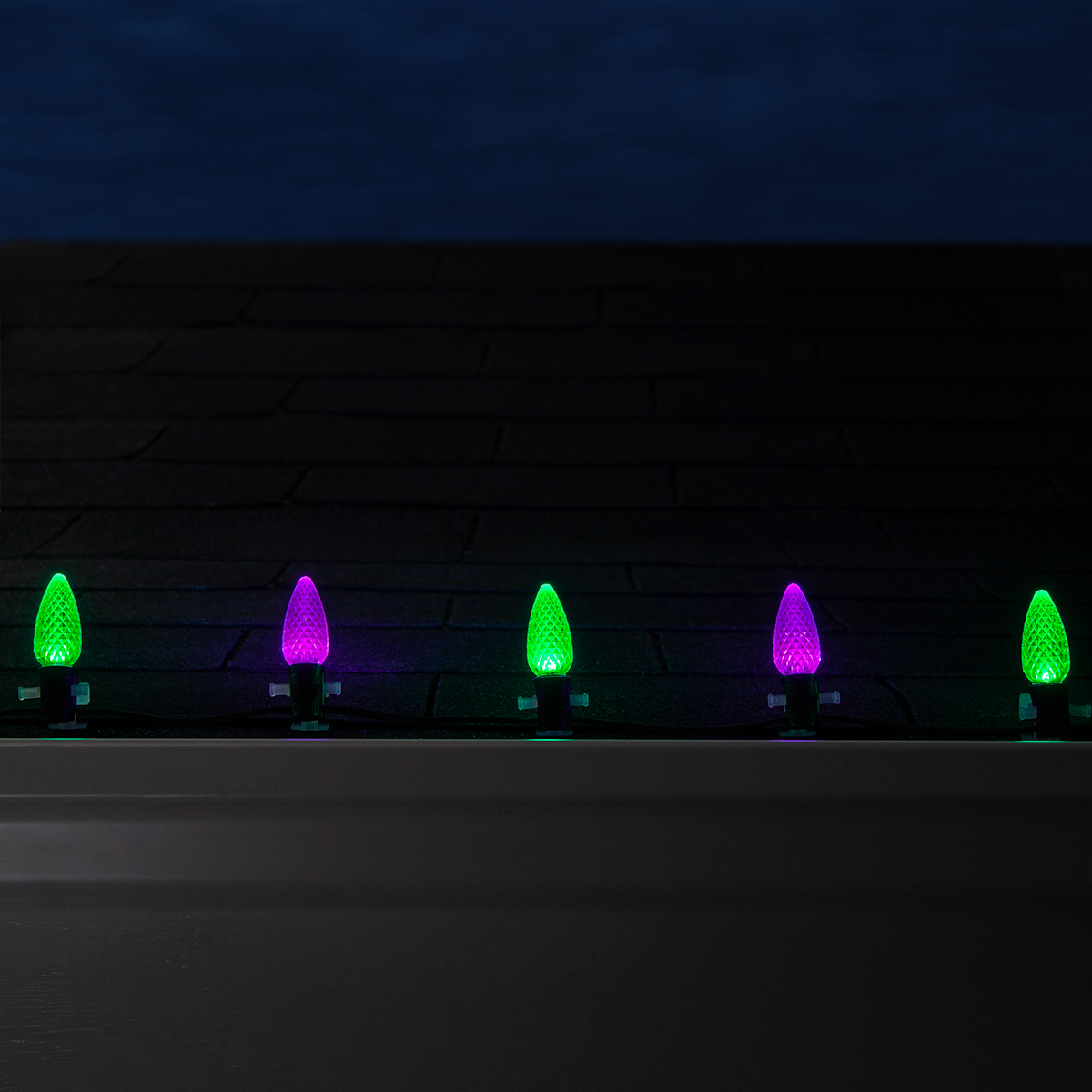 Halloween Lights - C9 Purple / Green Opticore Commercial LED