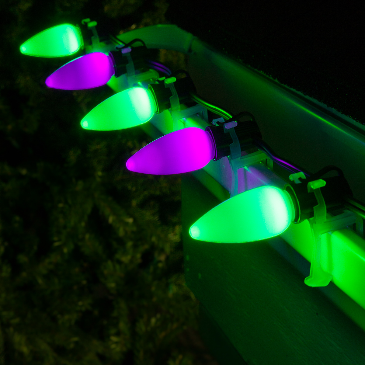 Halloween Lights - C9 Purple / Green Smooth Opticore