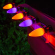 C9 Amber / Purple Smooth OptiCore Commercial LED Halloween Lights, 50 Lights, 50'