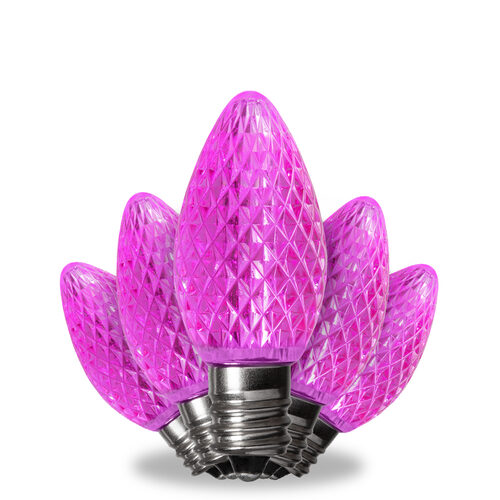 C7 120V Pink LED Replacement Bulbs - Wintergreen Corporation
