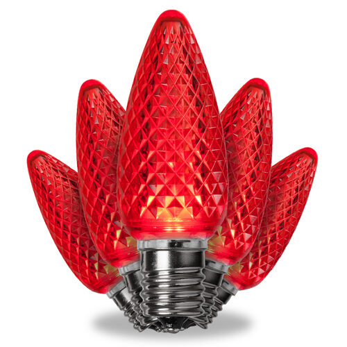 C9 Red Kringle Traditions LED Bulbs
