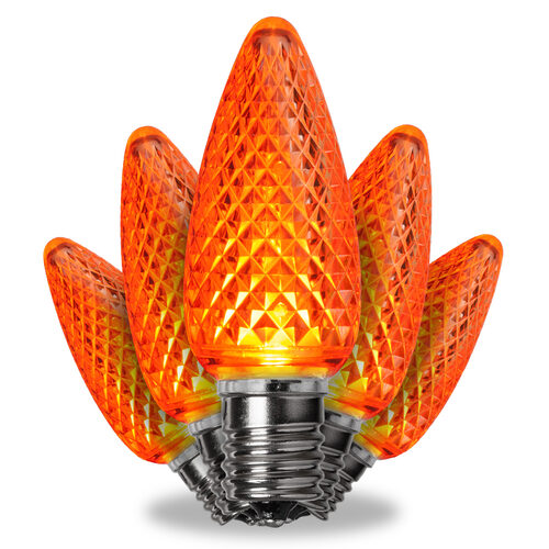C9 Amber Kringle Traditions LED Bulbs