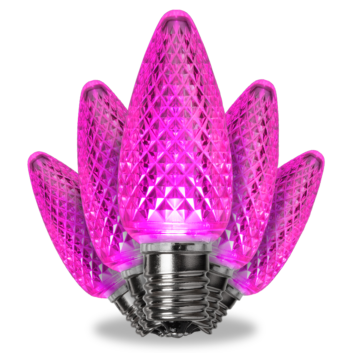 C9 120V Pink LED Replacement Bulbs - Wintergreen Corporation