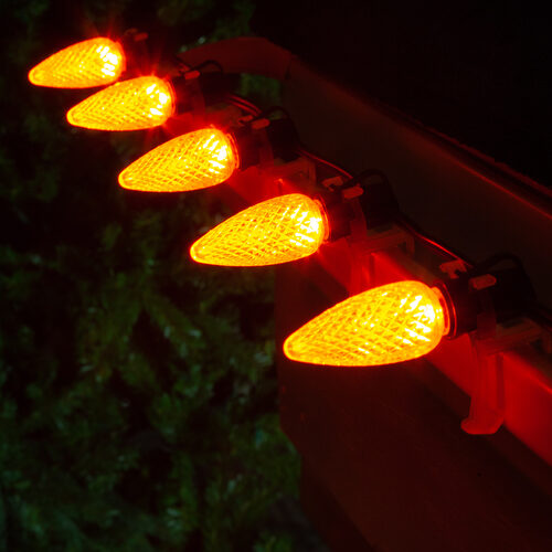 C9 Amber Kringle Traditions LED Bulbs