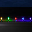 C9 Transparent Shatterproof Multicolor FlexFilament LED Bulbs 