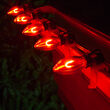 C9 Transparent Shatterproof Red FlexFilament LED Bulbs 